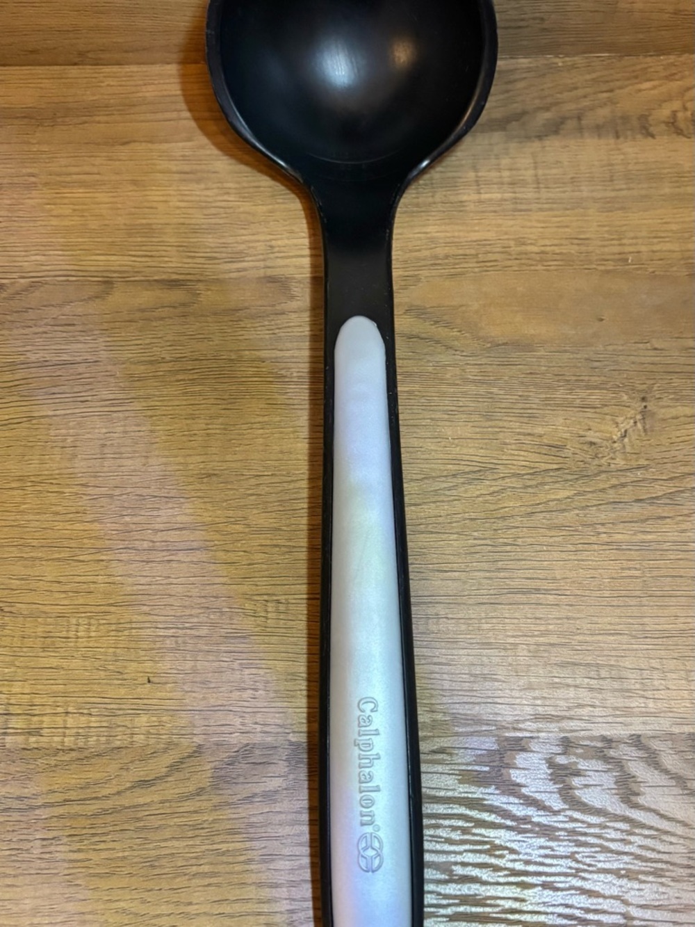 Calphalon Nylon & Silicone Long Handle Black & Grey Ladle 13” - Picture 4 of 8